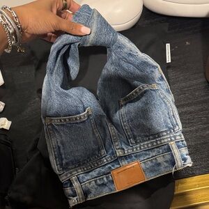 Alexander Wang 5 Pocket Mini Denim Jeans Hobo